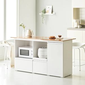 리노아 1500 도어형 아일랜드 홈바 렌지대 수납장 2colors