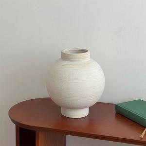 [리퍼] 달항아리 매트 도자기 화병
