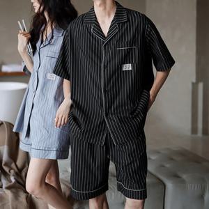빅사이즈 커플잠옷 여성 남성 여름잠옷세트 홈웨어 반팔 파자마