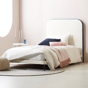 폴링 라운드 가죽 침대프레임 슈퍼싱글(SS)