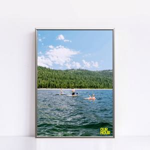 No.648 Still, We Float 여름 감성 호수 청춘 낭만 싱그러운 물사진 포스터