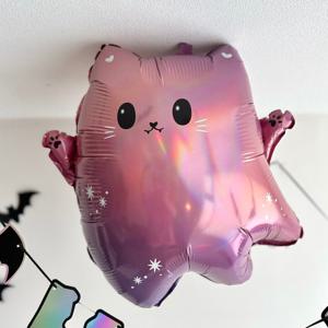 할로윈 풍선 유령 고양이 귀여운 할로윈풍선