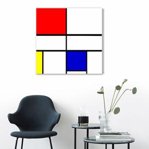 2319몬드리안-구성C# III, 레드 옐로우 블루3/노프레임 아크릴 캔버스 판넬그림액자