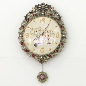 데일리데코 물방울 코끼리 추 벽시계