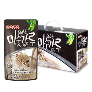 검은콩 미숫가루 파우치 두유 190ml 15팩