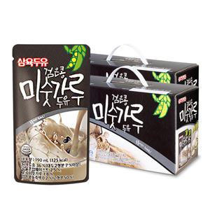 검은콩 미숫가루 파우치 두유 190ml 30팩