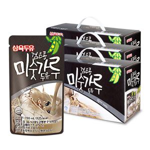 검은콩 미숫가루 파우치 두유 190ml 45팩