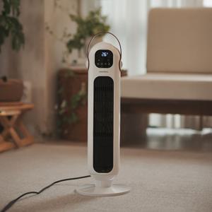 대우 PTC 온풍기 타워형 리모컨 가정용 전기히터 난방기 DEH-PT12R