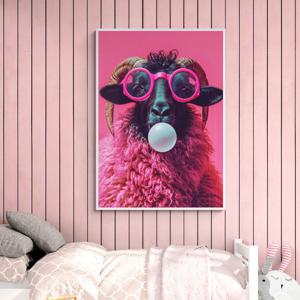 풍선양이  그림 알루미늄액자 원룸 아파트 거실 현관 사무실 카페 인테리어 액자