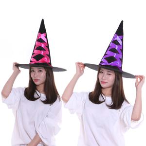 고급 리본 마녀 모자 대 할로윈 파티 데이 용품