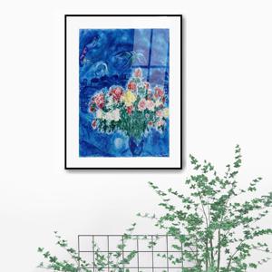 2290F 마르크 샤갈-작약 /캔버스천 아크릴 메탈프레임그림액자 표현주의