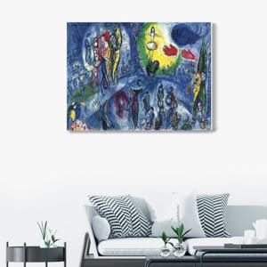 2159마르크 샤갈-위대한 서커스 /우드 노프레임 아크릴 판넬액자 표현주의 풍경화