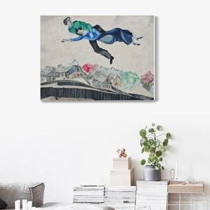 2160마르크 샤갈-오버 더 타운 /우드 노프레임 아크릴 판넬액자 표현주의 풍경화