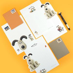 귀여운 그로밋 캐릭터 예쁜 편지지 세트 4종 생일 기념일 편지 봉투 일러스트 커플 공식정품