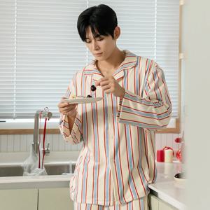 MHS47571S 남자 홈파티 밍크 스판 기모 잠옷 실내복