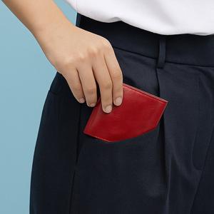 MICRO FIT 이태리 천연 가죽 초슬림 얇은 지갑 - 남성 여성 공용 슬림 반지갑