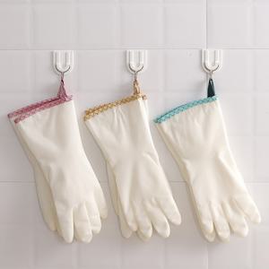 니트릴 고무 장갑 질긴 다용도 주방 안찢어지는 설거지 고리 요리용 걸이 체크무늬