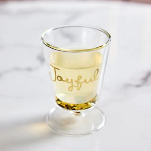 윈터스토리 플레이크 이중 내열 유리 고블렛 260ml GOLD