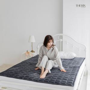 자가발열 웜매트 겨울 극세사 누빔 이불 침대 패드 Q (퀸)