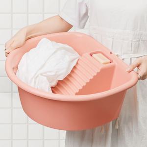 속옷 양말 애벌세탁 간편한 일체형 빨래판대야 3color
