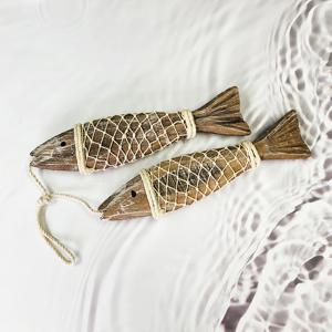 행운을품은 목어 대형 천연원목 물고기장식 액막이명태 인테리어소품