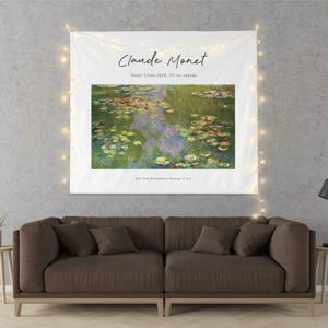 모네 수련2 패브릭포스터 150x130cm + 꼬마전구(4.5M 30구) SET