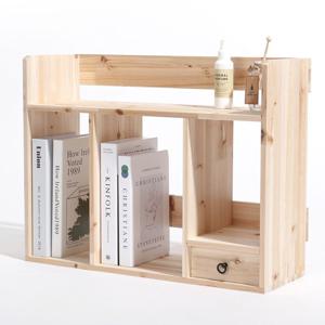 원목 서랍 책꽂이 2단