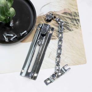 크롬 안전 막대체인 현관문 잠금장치 (보조잠금장치 현관보조장치)