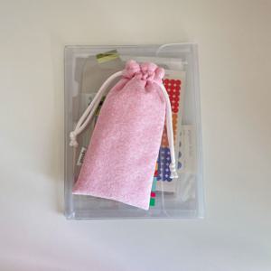 펜슬 파우치 필통 pencil pouch (melange pink)