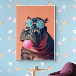 풍선하마 그림 알루미늄액자 원룸 아파트 거실 현관 사무실 카페 인테리어 액자