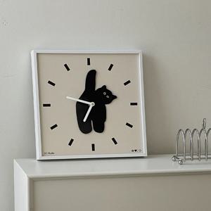 무소음 고양이 벽시계 인테리어 선물추천