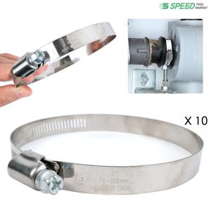 스텐 호스밴드 54~100mm (4인치) 10개 클램프 반도 물 호스조임