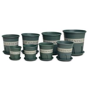 가드닝 슬릿형 화분 14호 (받침포함).플라스틱 인테리어 원형 미니 대형 예쁜 큰