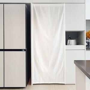 못없이 설치 화이트광목 냉장고 / 김치냉장고 가리개커튼 봉집/밸크로