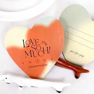 빼빼로데이 미니 메세지 엽서 답례 구디백 아도르 하트 카드 20매