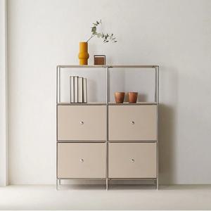 올리 3단 2칸 4서랍 1000 서랍형 모듈 미드센츄리 옷방 거실 산반 수납장 원목