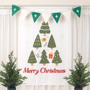크리스마스 홈파티 데코 펠트 가랜드 현수막 벽장식 코지 크리스마스 베이직 세트