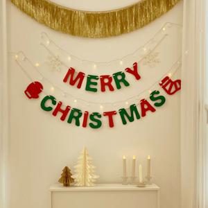 크리스마스 홈파티 데코 펠트 가랜드 벽장식 크리스마스 무드 프리미엄세트