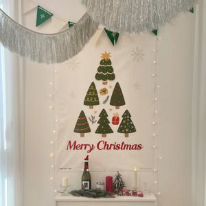 크리스마스 홈파티 데코 펠트 가랜드 현수막 벽장식 코지 크리스마스 프리미엄 세트