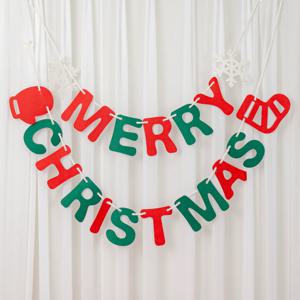 크리스마스 홈파티 데코 벽장식 레터링 펠트 가랜드