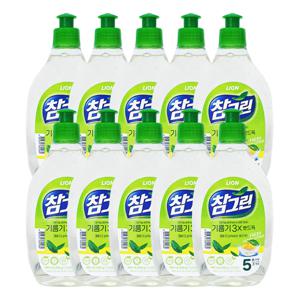 참그린 주방세제 녹차 기름기 2X 뽀드득 용기 500g x10