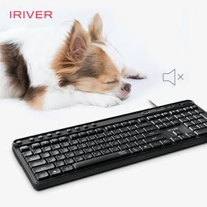 무소음 유선 키보드 USB 2포트 허브 키스킨포함 K601U