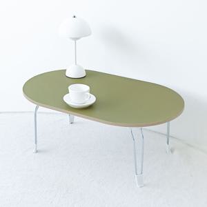 올리브 라운드 접이식 소파 테이블 밥상 노트북 책상