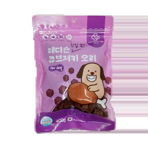 한입쏙 큐브져키 오리 400G 강아지 간식 노즈워크 칭찬 트릿(3+1추가증정)
