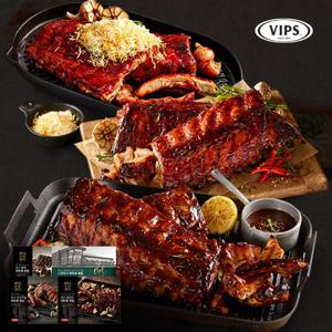 빕스 폭립 3종 3팩 세트1번 (오리지널+스파이시+핫스노잉치즈)