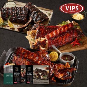 '잡고 뜯는 맛!' 빕스 시그니터 폭립 3종 3팩 패키지 (오리지널+스파이시+블랙바베큐)