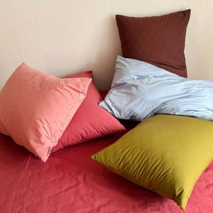 에브리 고밀도 60수 바이오워싱 면 베개커버 5COLOR