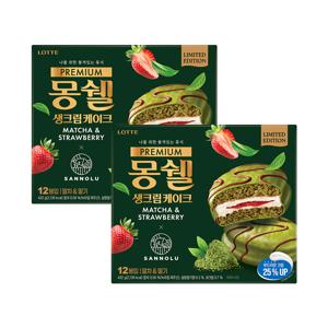 몽쉘 말차&딸기 432g(12입) x 2개