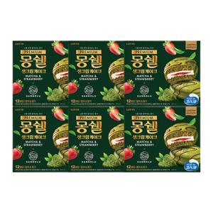 몽쉘 말차&딸기 432g(12입) x 6개