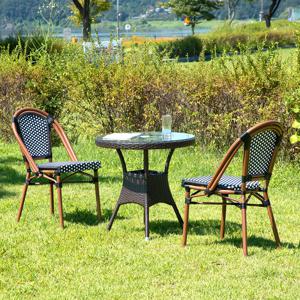 메이드 700 원형 베네치아 2인 야외 실내 테이블 의자 세트 카페 테라스 간이 커피숍